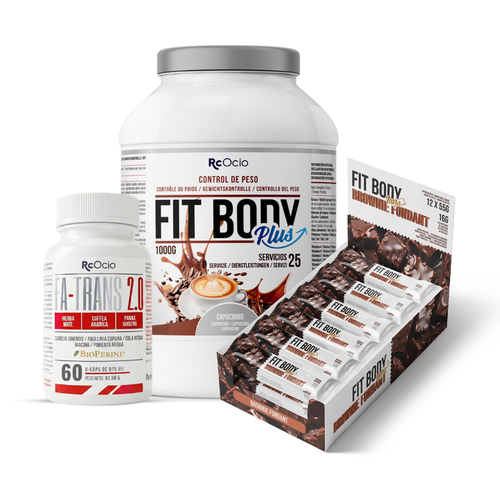 Pack FITBODY con caja de 12 barritas