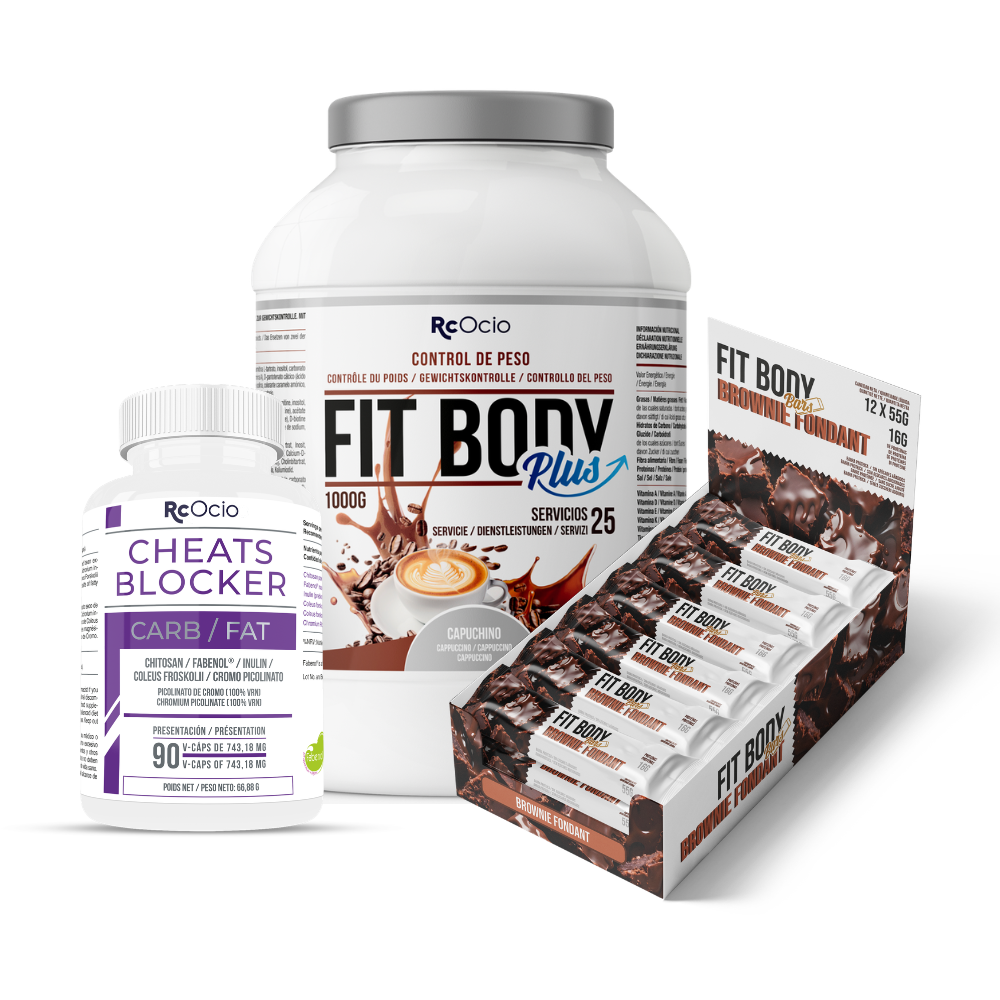 Pack FITBODY con caja de 12 barritas