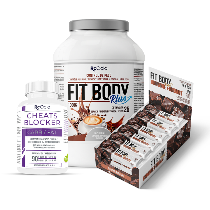 Pack FITBODY con caja de 12 barritas