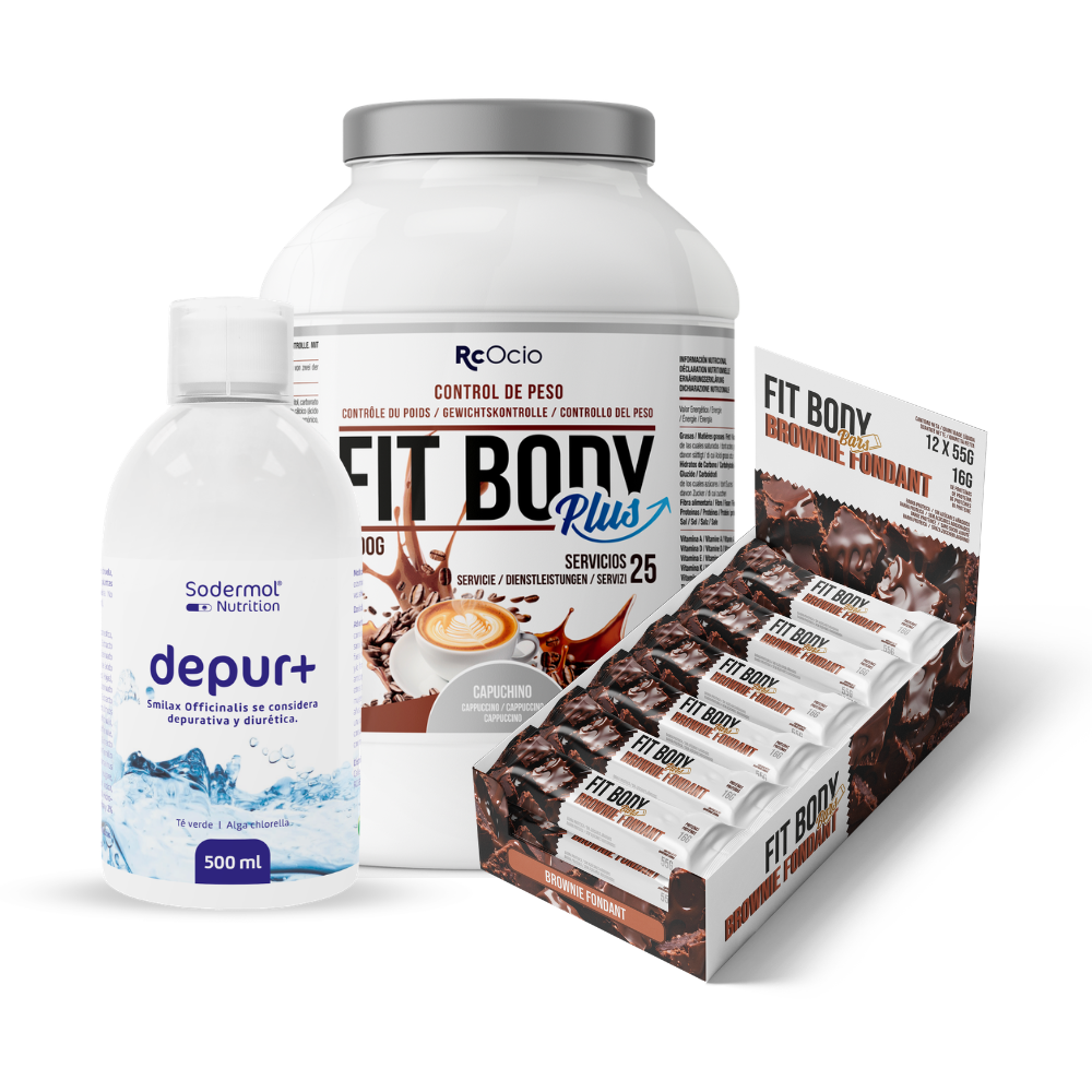 Pack FITBODY con caja de 12 barritas