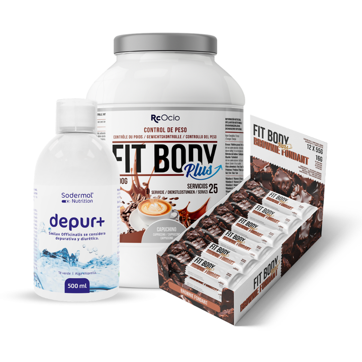 Pack FITBODY con caja de 12 barritas