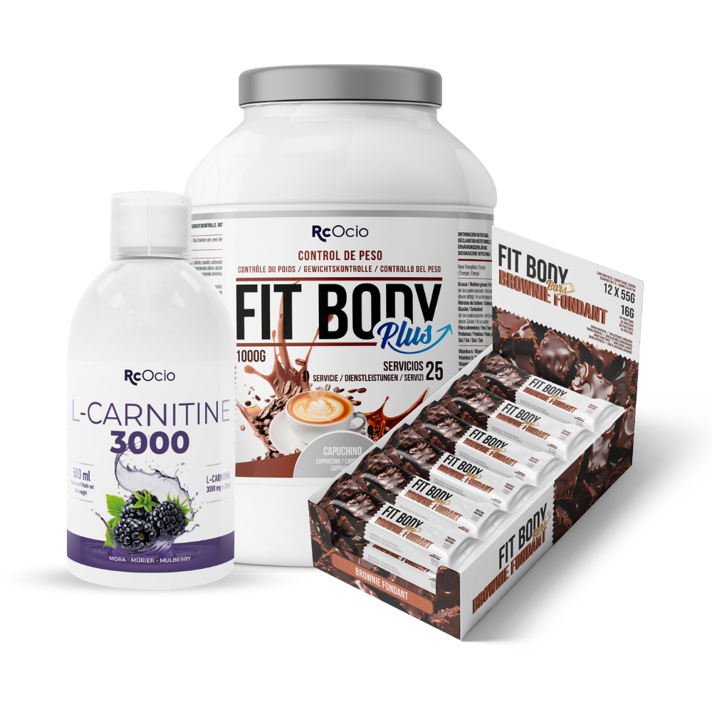 Pack FITBODY con caja de 12 barritas