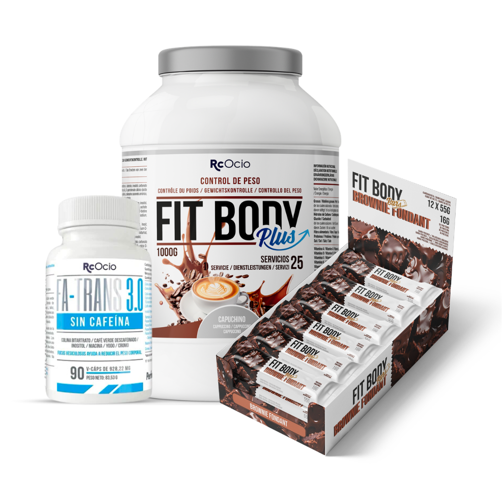 Pack FITBODY con caja de 12 barritas