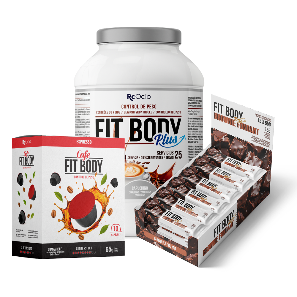 Pack FITBODY con caja de 12 barritas