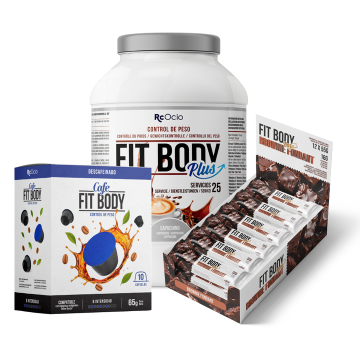 Pack FITBODY con caja de 12 barritas