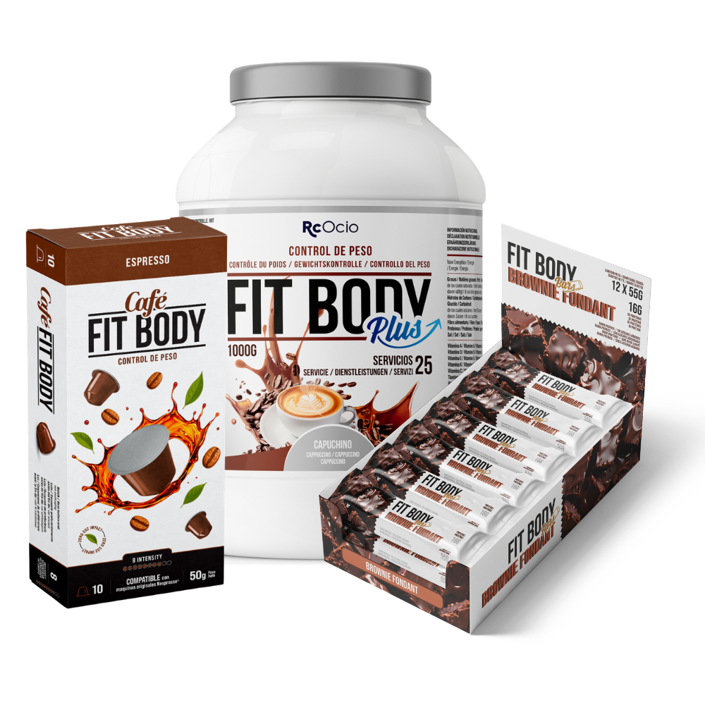 Pack FITBODY con caja de 12 barritas