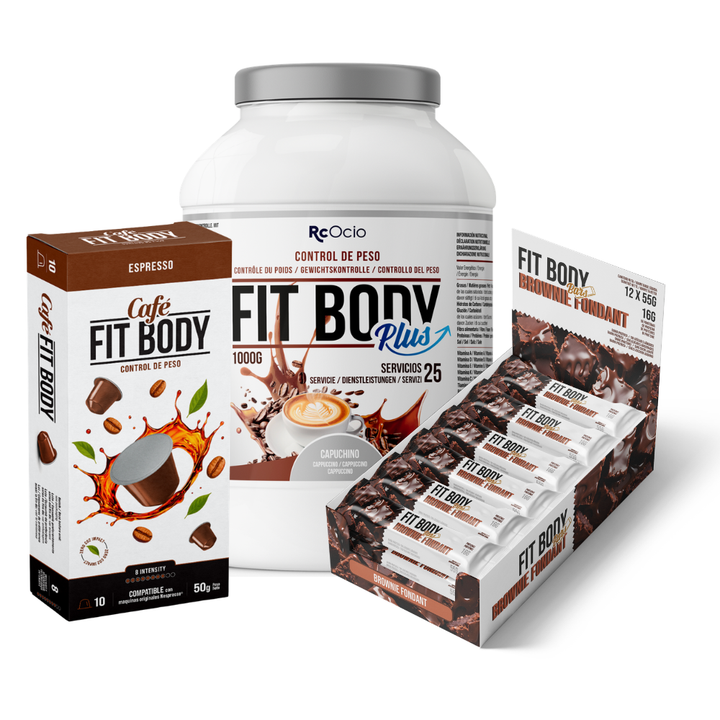 Pack FITBODY con caja de 12 barritas