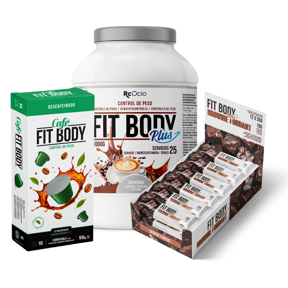 Pack FITBODY con caja de 12 barritas