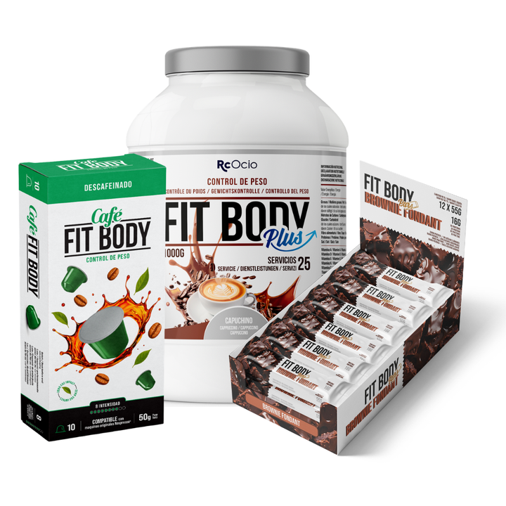 Pack FITBODY con caja de 12 barritas