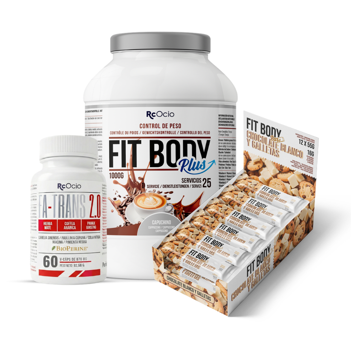 Pack FITBODY con caja de 12 barritas