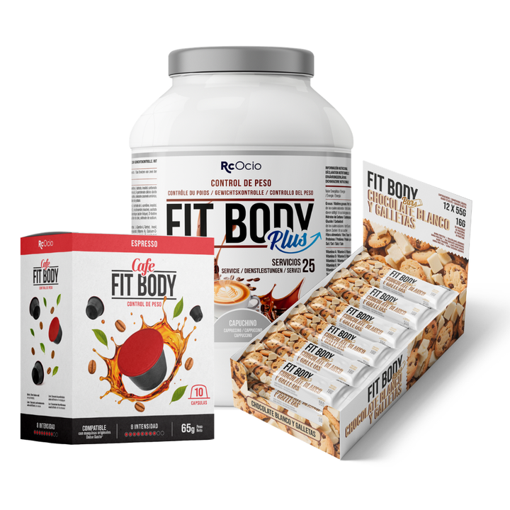 Pack FITBODY con caja de 12 barritas
