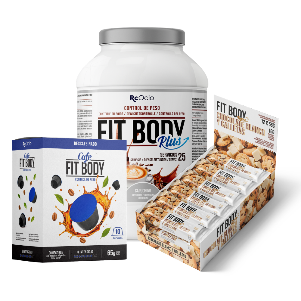 Pack FITBODY con caja de 12 barritas