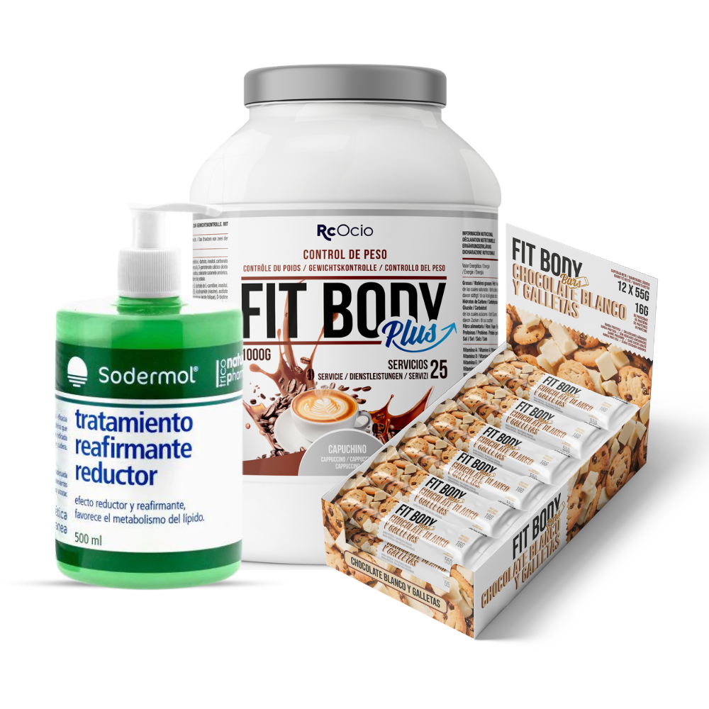 Pack FITBODY con caja de 12 barritas