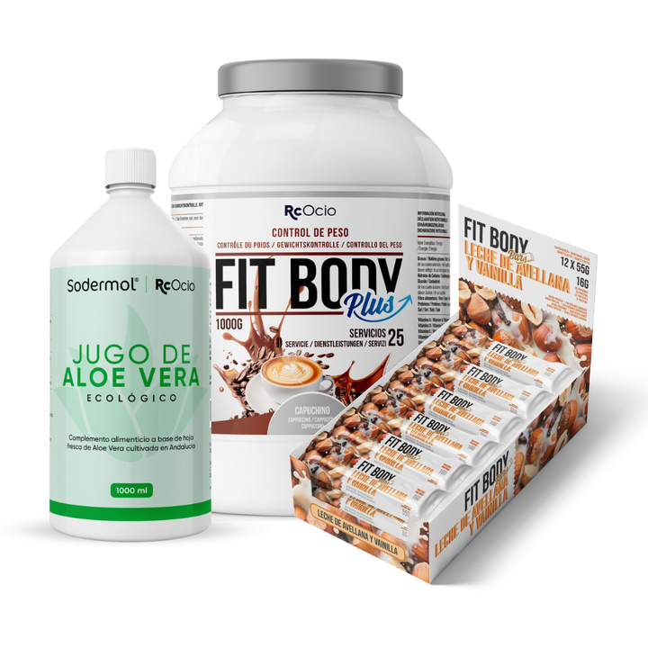 Pack FITBODY con caja de 12 barritas
