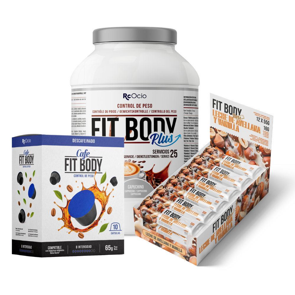 Pack FITBODY con caja de 12 barritas