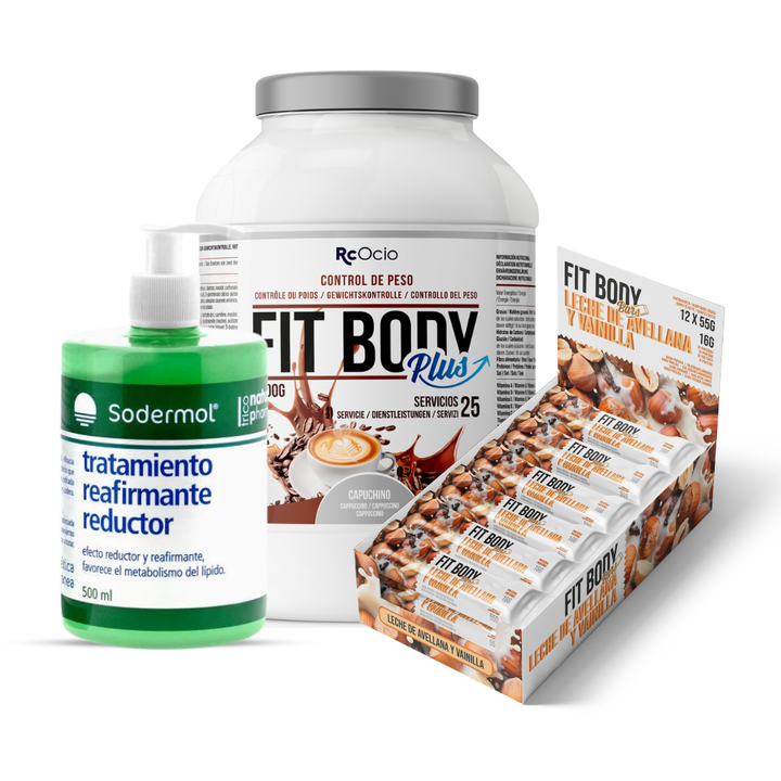 Pack FITBODY con caja de 12 barritas