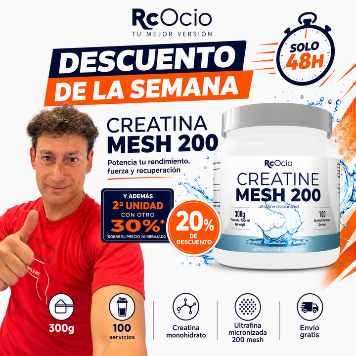 🔥 DESCUENTO DE LA SEMANA – CREATINA MESH 200