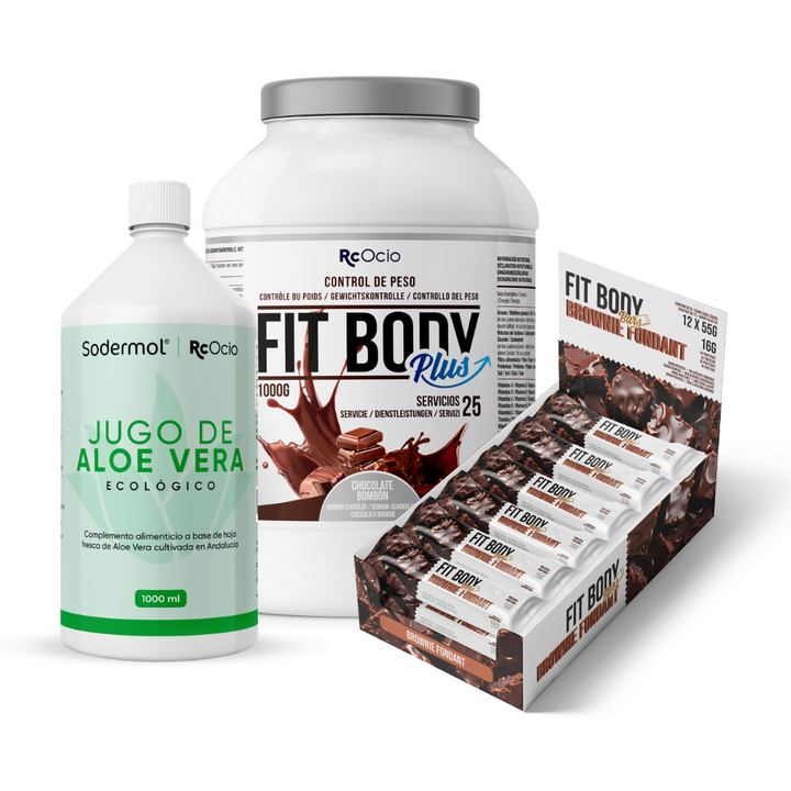 Pack FITBODY con caja de 12 barritas