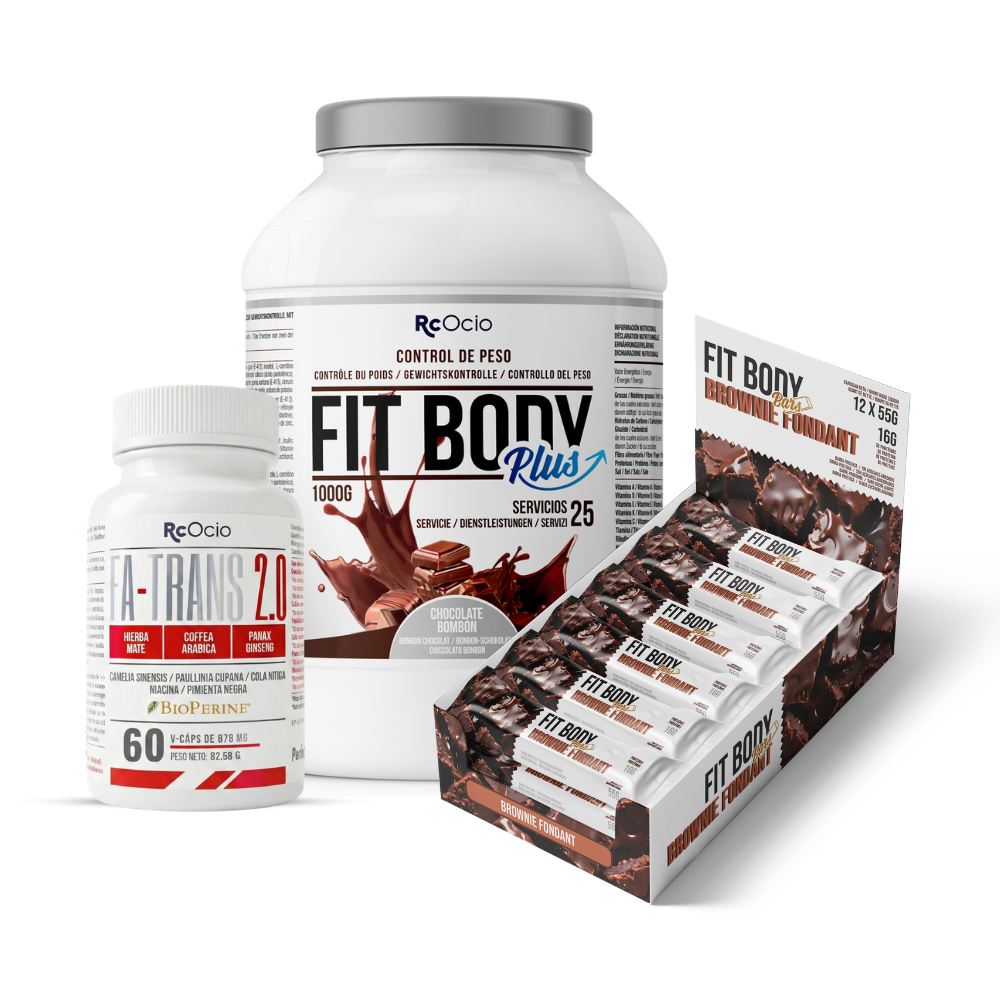 Pack FITBODY con caja de 12 barritas