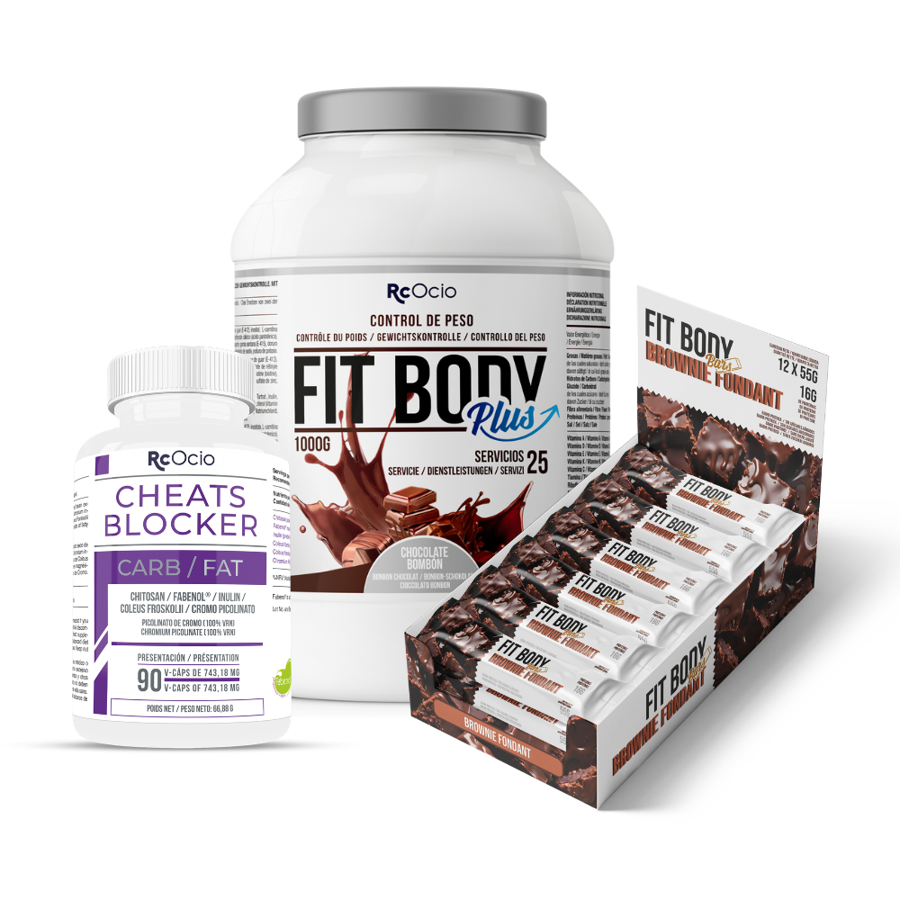 Pack FITBODY con caja de 12 barritas