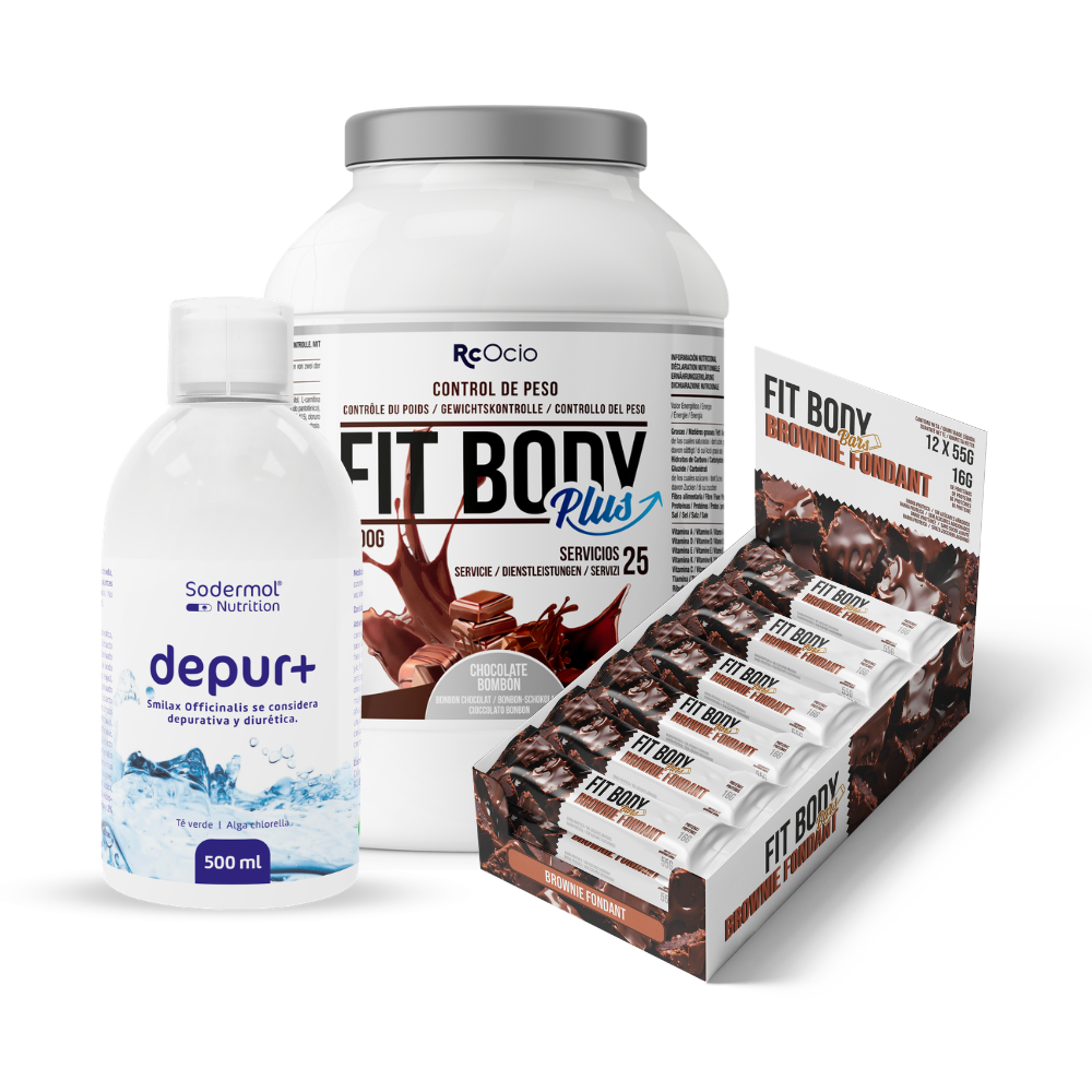 Pack FITBODY con caja de 12 barritas