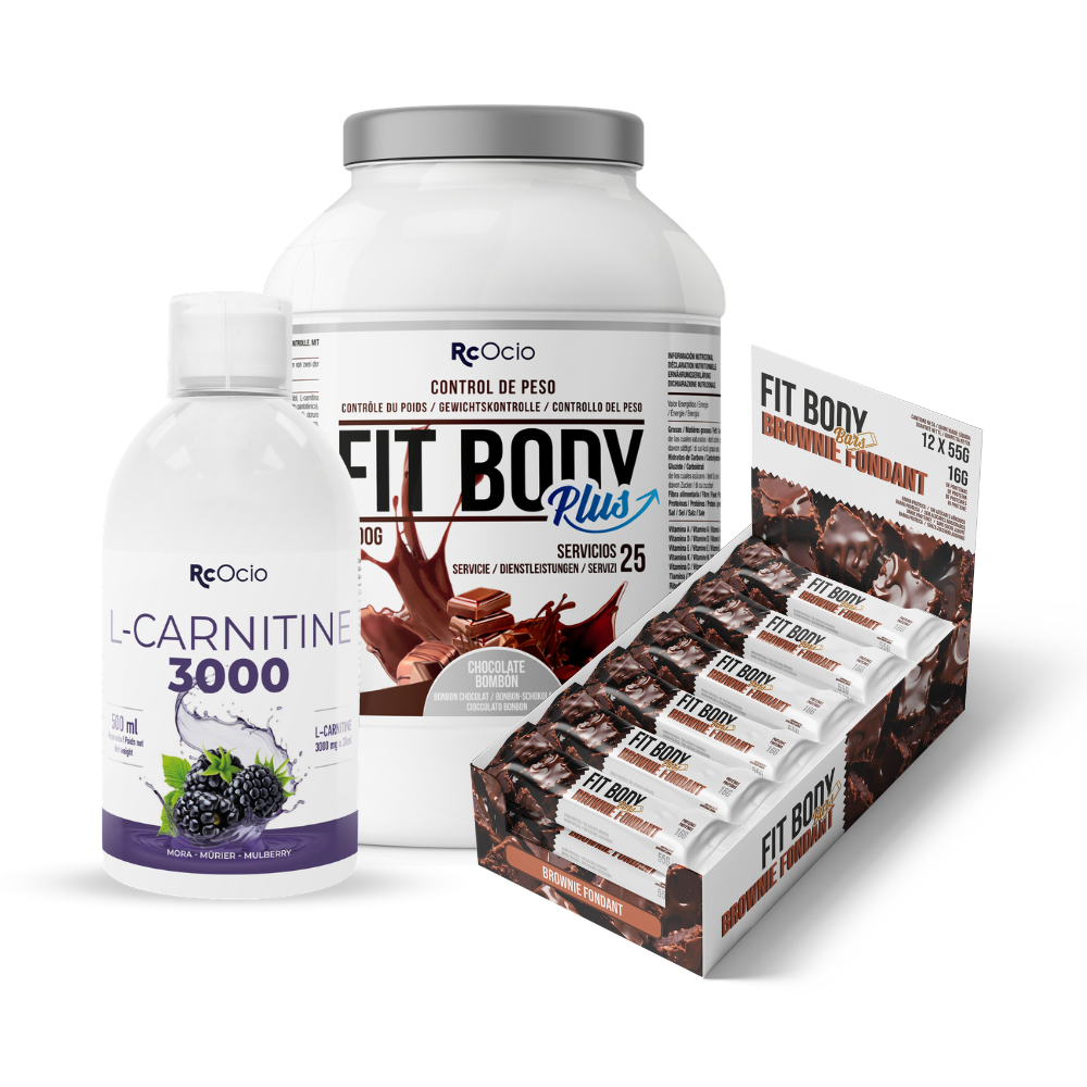Pack FITBODY con caja de 12 barritas