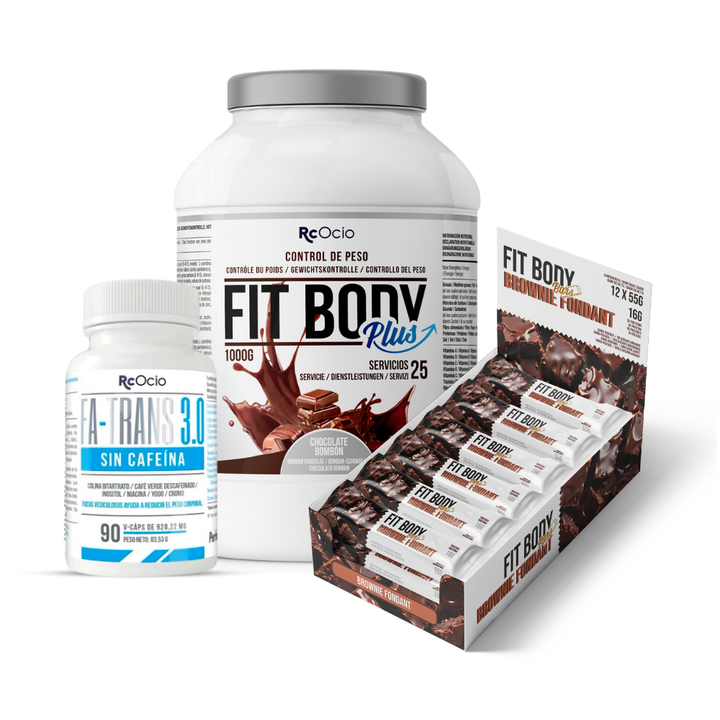 Pack FITBODY con caja de 12 barritas