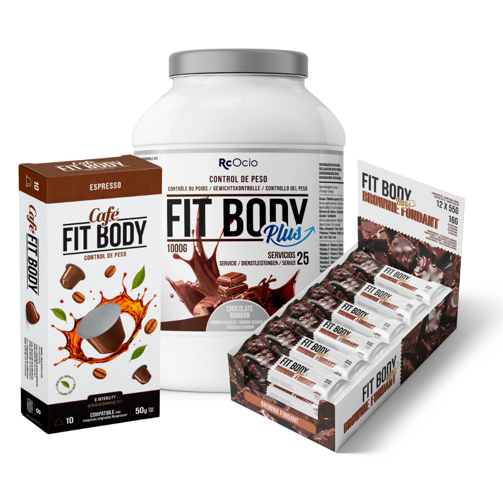 Pack FITBODY con caja de 12 barritas
