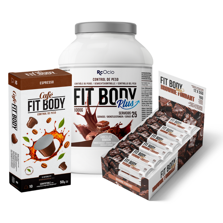 Pack FITBODY con caja de 12 barritas