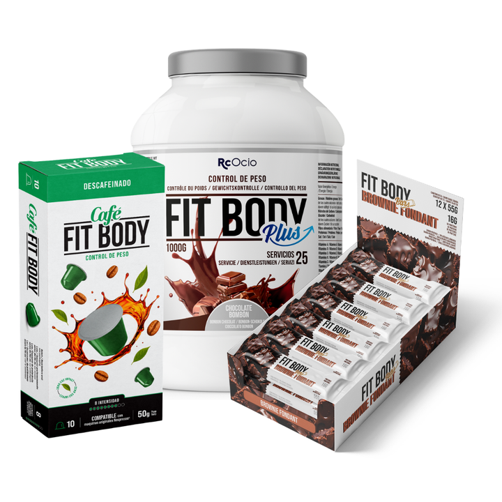 Pack FITBODY con caja de 12 barritas
