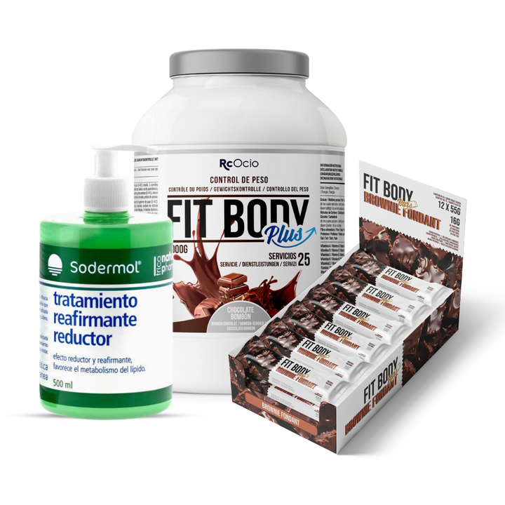 Pack FITBODY con caja de 12 barritas