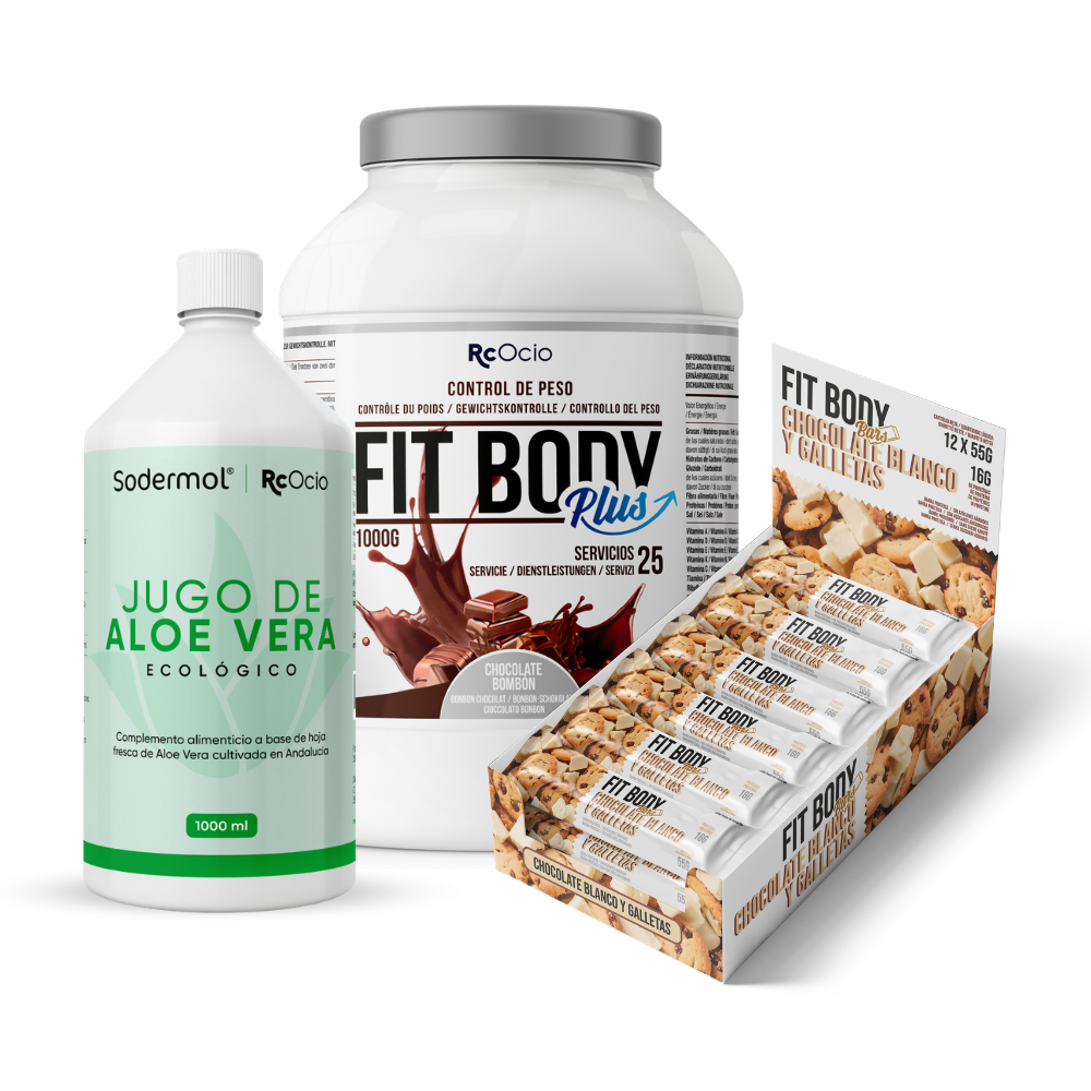 Pack FITBODY con caja de 12 barritas