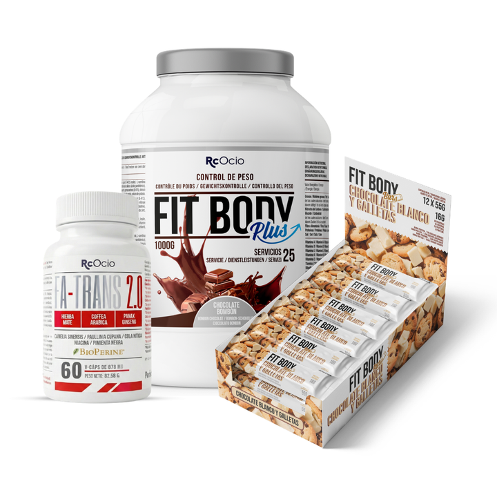 Pack FITBODY con caja de 12 barritas