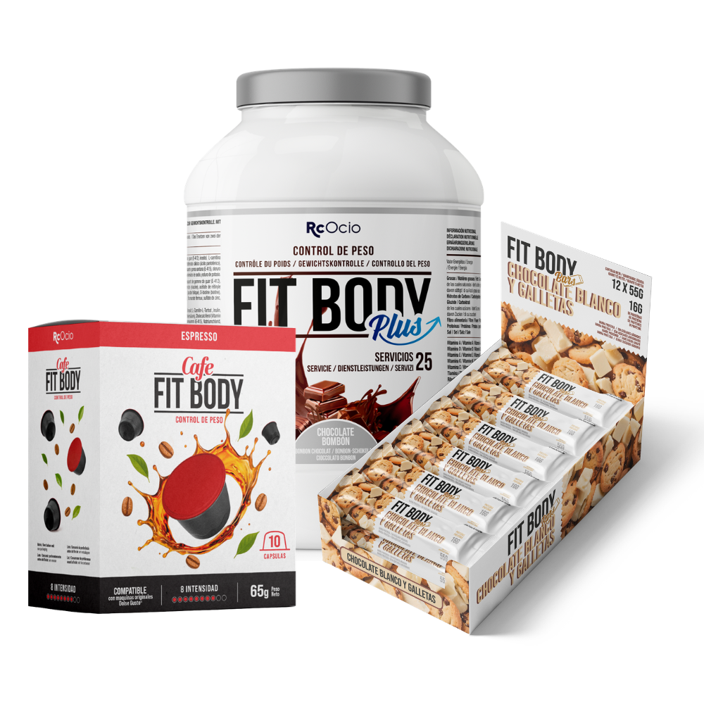 Pack FITBODY con caja de 12 barritas