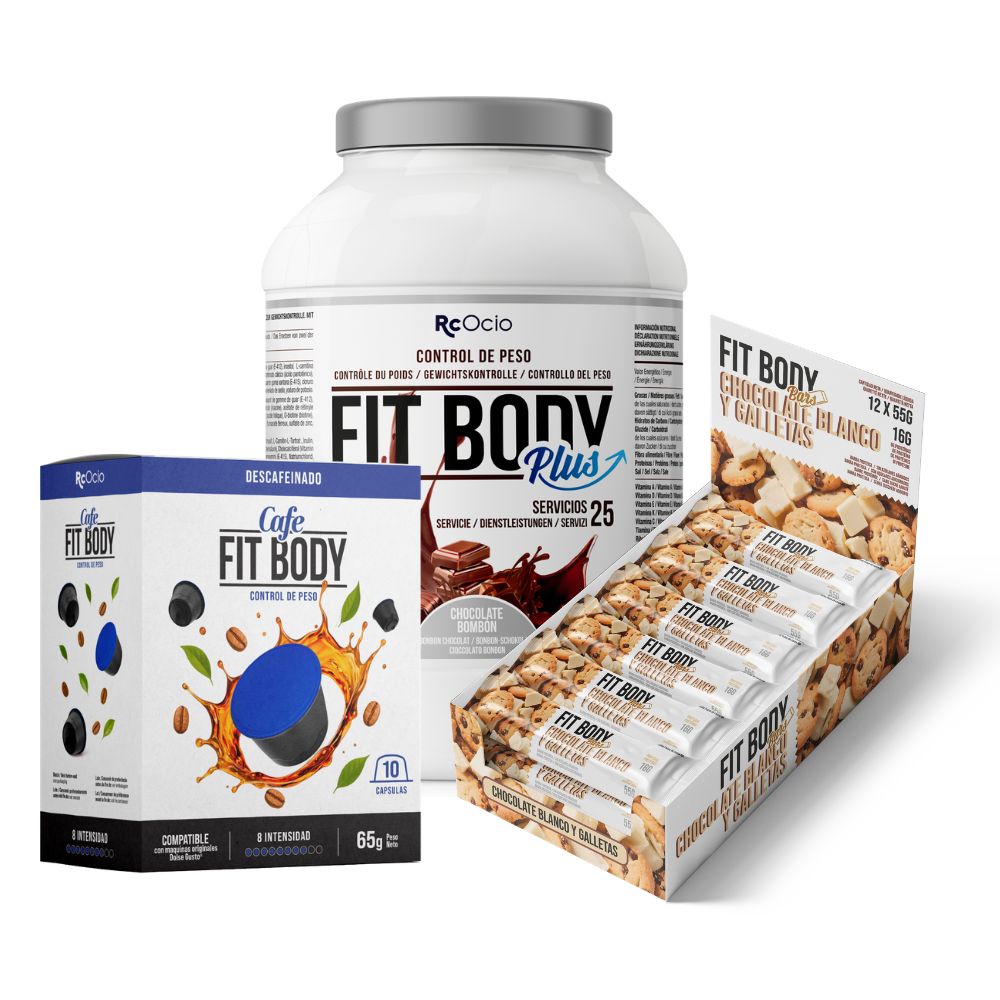 Pack FITBODY con caja de 12 barritas