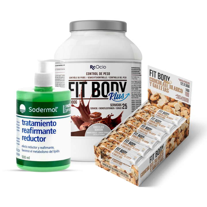 Pack FITBODY con caja de 12 barritas