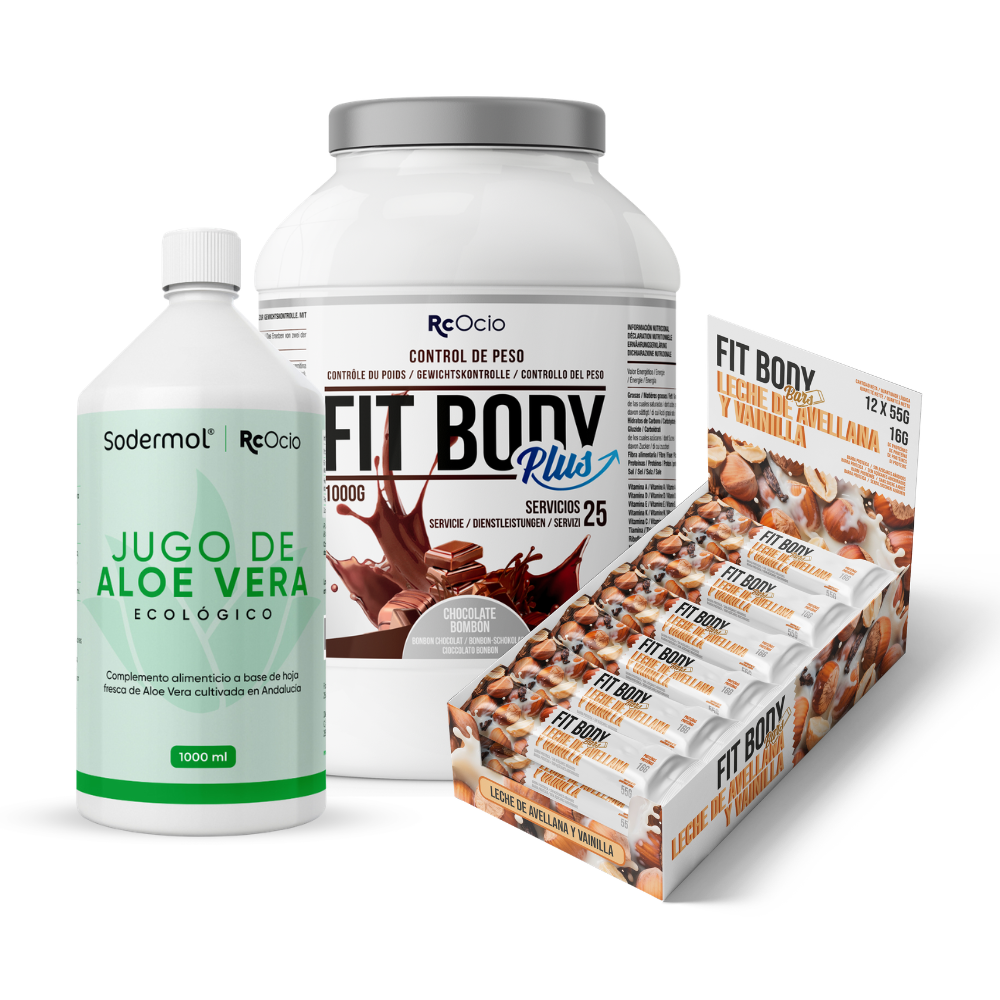 Pack FITBODY con caja de 12 barritas