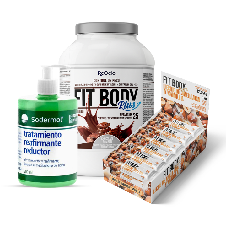 Pack FITBODY con caja de 12 barritas