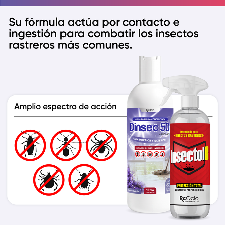 Pack insecticida Dinsec + Insectol