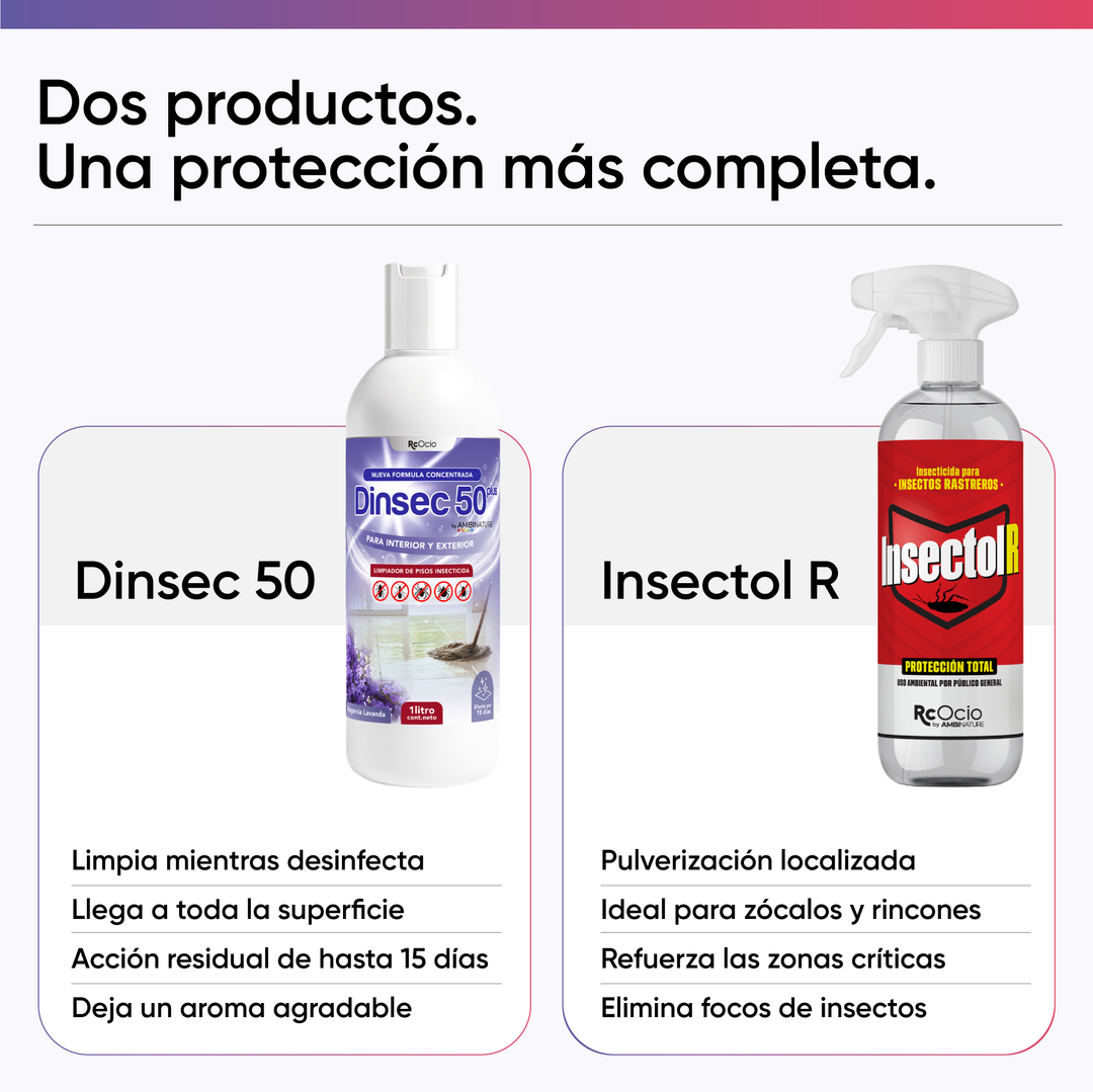 Pack insecticida Dinsec + Insectol