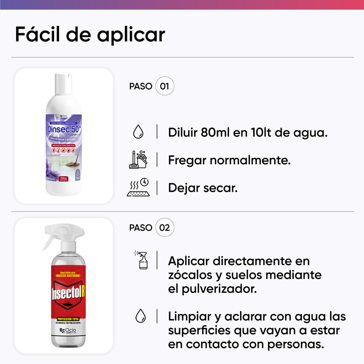 Pack insecticida Dinsec + Insectol