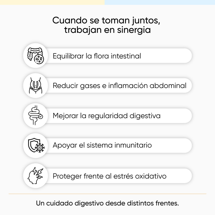 Pack antiinflamatorio digestivo: Curcu+  + Probiótico