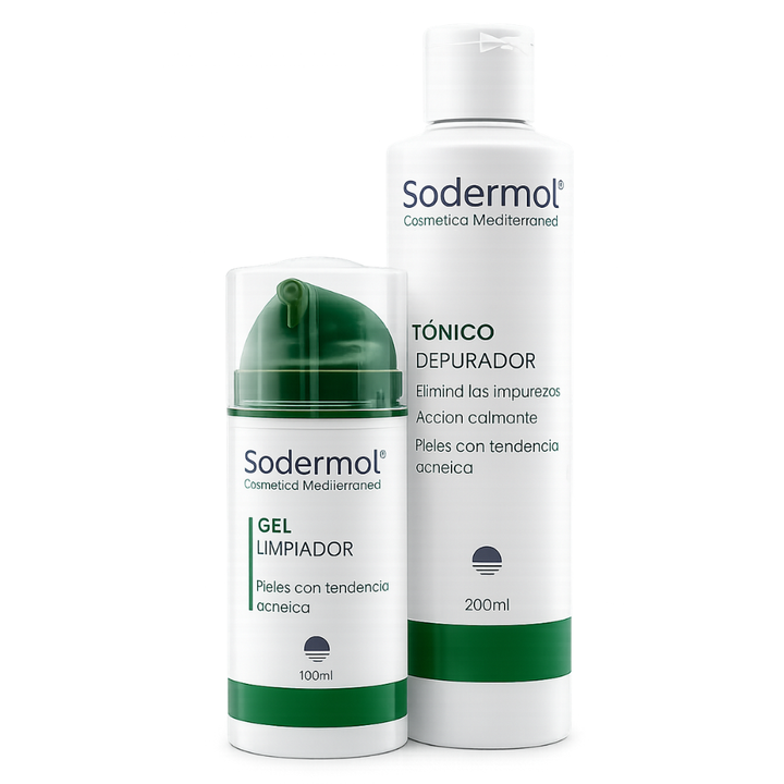 Pack Tratamiento Acné - Gel Limpiador Facial + Tonico Depurador Facial