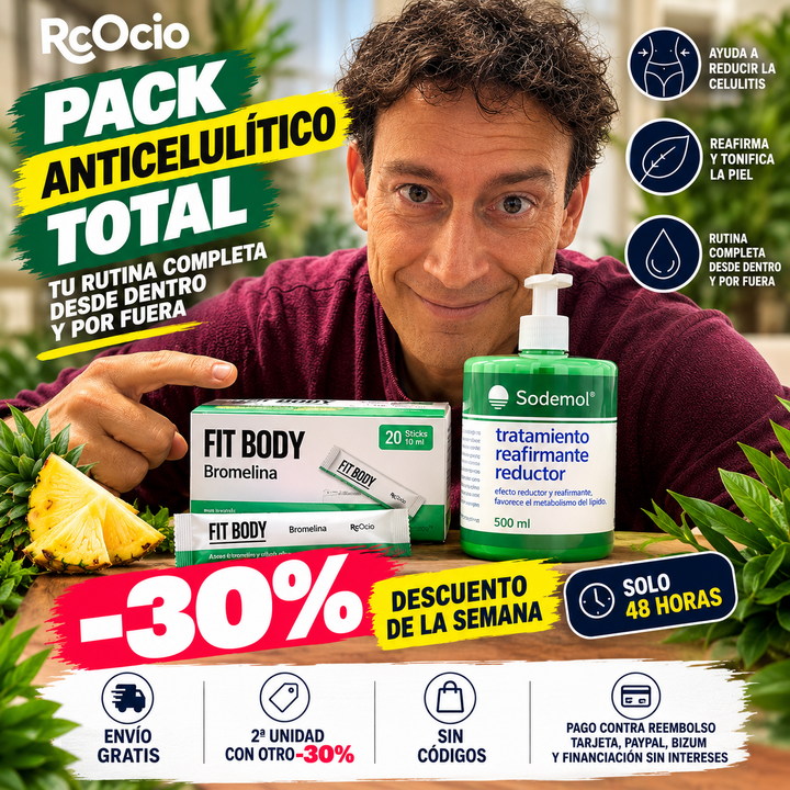 🔥 DESCUENTO DE LA SEMANA | PACK ANTICELULÍTICO TOTAL -30%