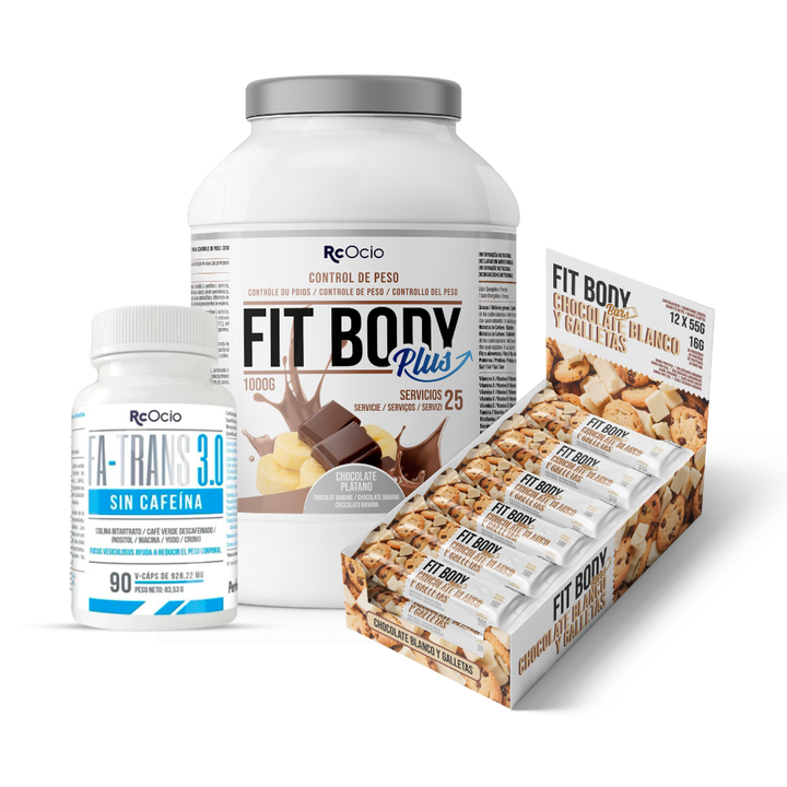 Pack FITBODY con caja de 12 barritas