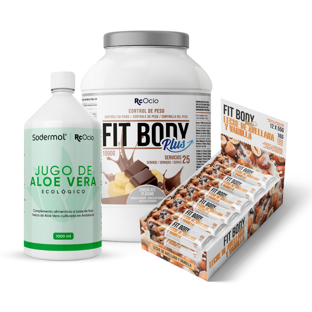 Pack FITBODY con caja de 12 barritas