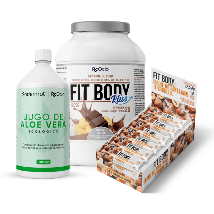 Pack FITBODY con caja de 12 barritas