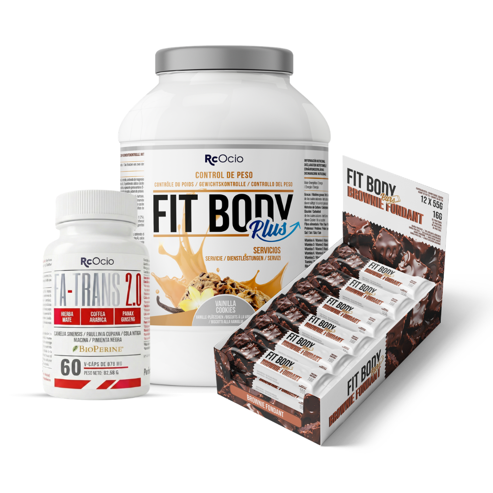 Pack FITBODY con caja de 12 barritas