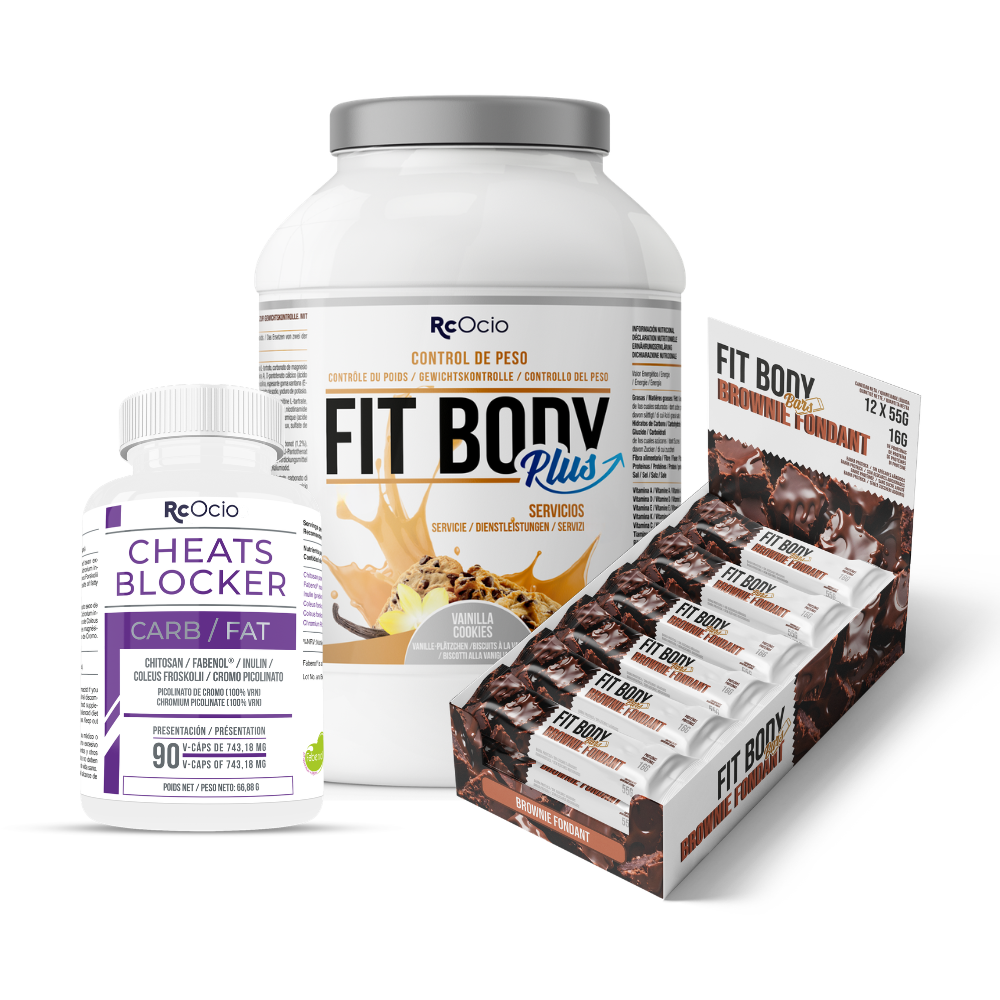 Pack FITBODY con caja de 12 barritas