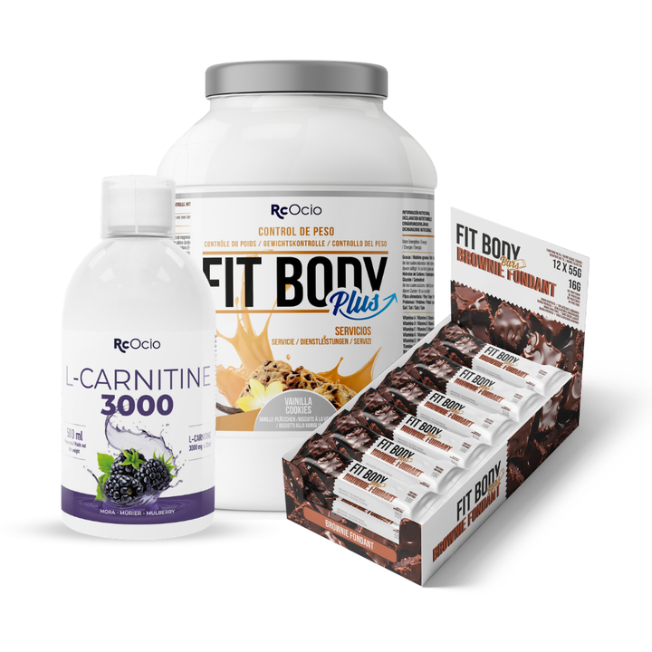 Pack FITBODY con caja de 12 barritas